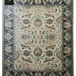 Ivory Sage Blossom Medallion Rug