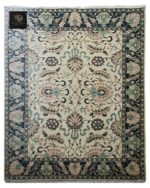 Ivory Sage Blossom Medallion Rug