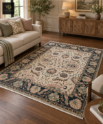 Ivory Sage Blossom Medallion Rug - Image 2