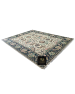 Ivory Sage Blossom Medallion Rug - Image 9