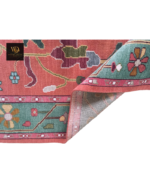 Coral Floral Hand-Knotted Rug - Image 8