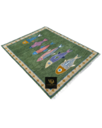 Fish Motif Hand-Knotted Rug - Image 7