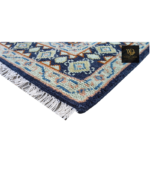 Midnight Heritage Geometric Hand-Knotted Rug - Image 10