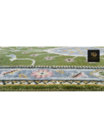 Hand-Knotted Medallion Rug - Image 8