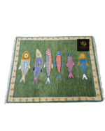 Fish Motif Hand-Knotted Rug - Image 5