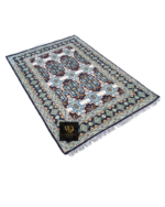 Midnight Heritage Geometric Hand-Knotted Rug - Image 4