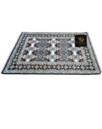Midnight Heritage Geometric Hand-Knotted Rug - Image 6